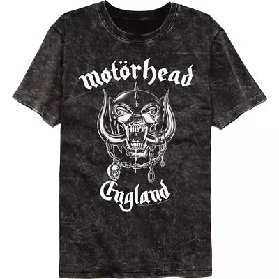 Motorhead England Officially Licensed Adult Short Sleeve Mineral Wash T-Shirt • $22.99