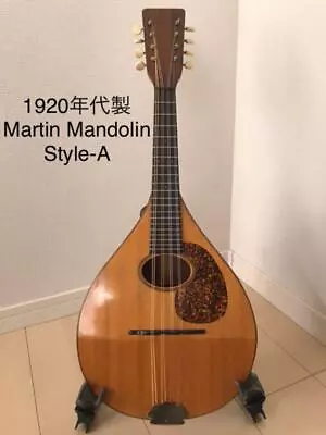 Mandolin Martin Style-A Natural 1920 Flat Back With Softshell Case • $2656