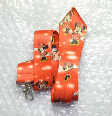 Disney Pin Lanyard Minnie Mouse Red Background • $4