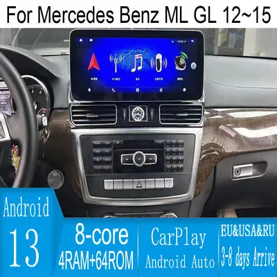 12.3  Android Navigation Car GPS Stereo Tesla Style For Mercedes Benz ML W166 GL • $780