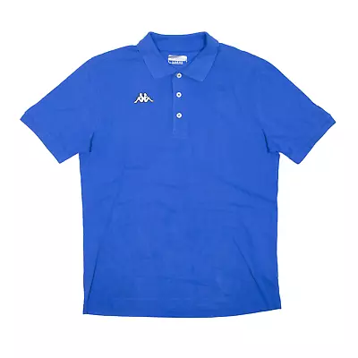 KAPPA Polo Shirt Blue Short Sleeve Mens L • £9.99