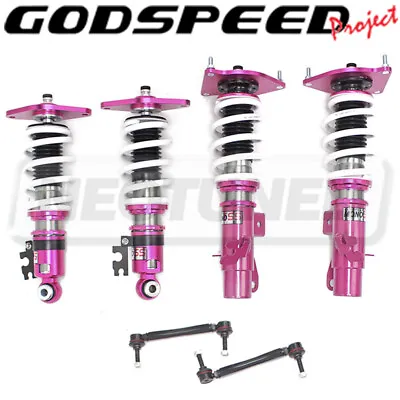 For Mini Cooper R50 02-06 Godspeed MSS0820-B MonoSS Coilovers Camber Plate Kit • $675