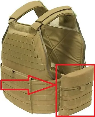 1 Set Eagle Industries Usmc Mtv Tactical Vest Coyote Side Plate Pocket Carrier • $12