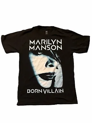 Marilyn Manson Born Villain 2012 Tour Hey Cruel World Tshirt S Small Black • $14.99