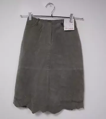 Lili Gaufrette Size 10 Yrs Western Style Suede Skirt W/Irregular Hem New W/o Tag • £10