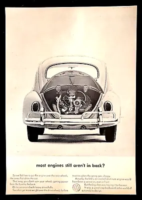 Volkswagen Beetle Original 1963 Vintage Print Ad • $9.25