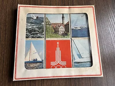 Russian Soviet Moscow Olympics 1980 Estonian Souvenir Match Boxes  Sailing Star  • $54