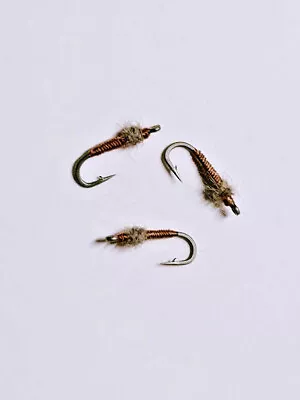 Al's Rat Midge - Brown - Size 20 Or 22 - 3 Pack - Trout Fly Fishing • $7.50
