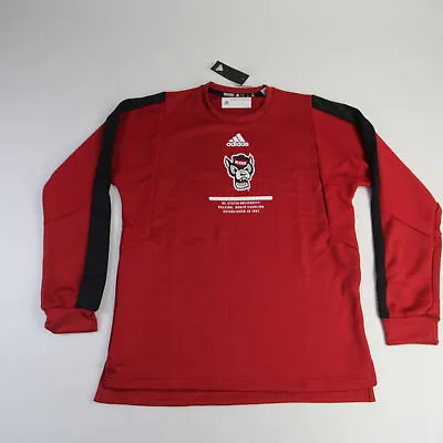 $23.62 • Buy NC State Wolfpack Adidas Aeroready Sweater Men's Red/Black New