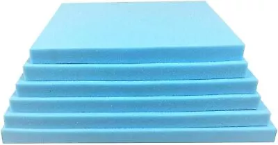 Tailored Comfort High-Density Blue Foam Custom-Cut Sheet Upholstery Desired Size • £9.99