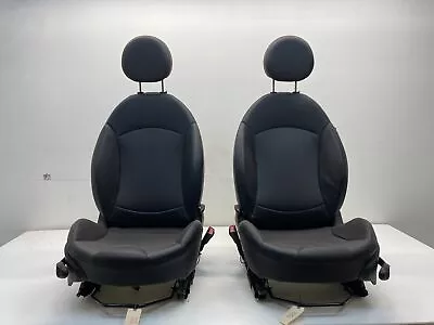 Mini Cooper Convertible Front Seats Carbon Black Leatherette K9E1 09-15 R57 356 • $399.98