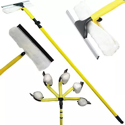 £14.99 • Buy Telescopic Window Cleaner Extendable Strong Outdoor 3.5m Squeegee Cleaning Kitt