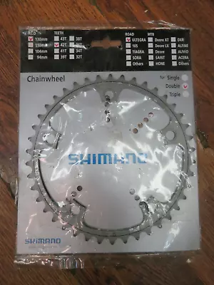 New Shimano Ultegra Fc-6500 4 Bolt 130 Bcd 42t 9 Speed Chain Ring • $34.99