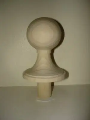 Wood Finial Unfinished For Bed Or Furniture  Finial #65 • $14.95