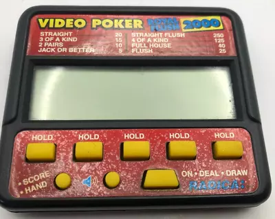 VTG Radica Video Poker Royal Flush 2000 Electronic Handheld Poker Game Retro • $8.95