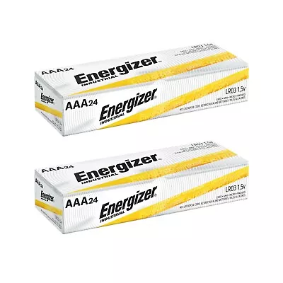 48 Energizer AAA Industrial Alkaline Batteries (EN92 LR03 1.5V Triple A) • $24.99