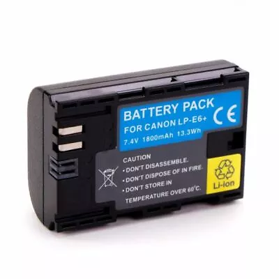 LP-E6 E6N Battery For Canon EOS R 7D 60D Mark II III 6D 70D 80D 5D2 5D3 5DS-R Ca • $24.99