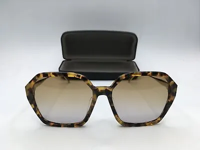 Mcm 700SA Women's Havana Frame Yellow Lens Geometric Sunglasses 60MM • $49.49