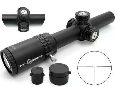 $99.99 • Buy 1-6x24 Riflescope, German#4 Reticle, Illuminated MOA Dot, 2nd Focal Plane - AYIN