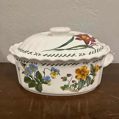 Mikasa Maxima Summer Symphony 1.5 Quart Oval Covered Casserole With Lid • $48