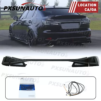 For 06-13 Lexus IS250 IS350 ISF Sedan LED Tail Lights W/ Trunk Bar Light Smoked • $489.99