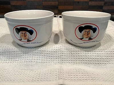 2 Quaker Oats Bowl  Warms You Heart And Soul  1999 By Houston Harvest • $19.99