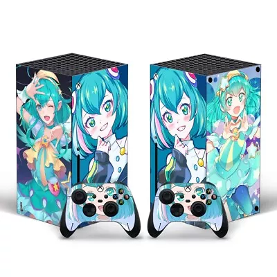 Xbox Series X Anime Lala Blue Girl Skin Sticker Decal Vinyl Wrap For Console • $17.49