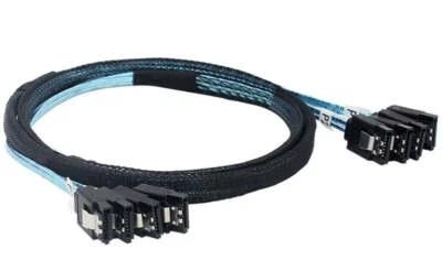 $19.99 • Buy 4 X SATA Male To 4 X SATA Male SATA 3.0 7 Pin SSD PC Server Data Cable 6Gbps