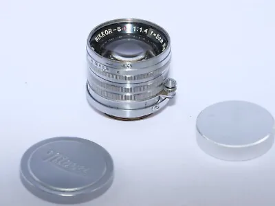 Nikon Nikkor-S.C  5cm F1.4 Leica Thread Mount M39 Normal Lens. Chrome. NICCA Cap • $525