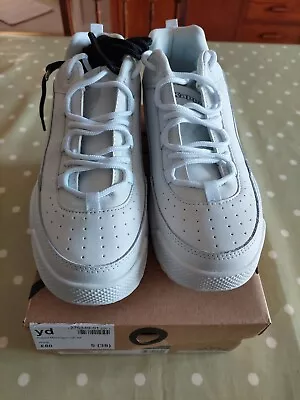 Kappa Montague White Real Leather Trainers Size UK 5 EU 38 BNWB • £30