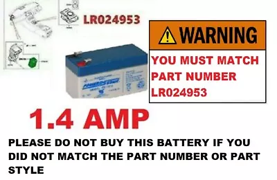 1.4 AMP Land Rover Range Evoque Discovery Sport DASH AUX BATTERY LR024953 • $39.95