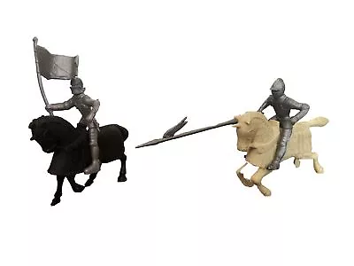 Marx Robin Hood Play Set Lot Of 4 1950's- 60’s 54mm Scale Knight's & Horses Look • $39.95