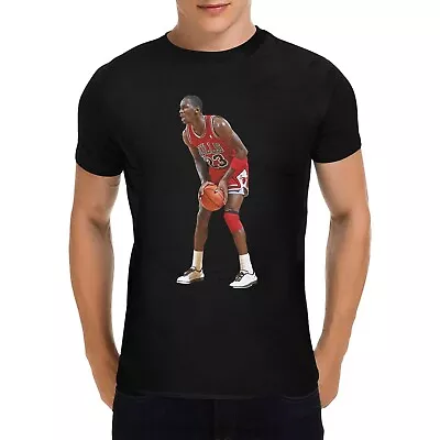 Michael Jordan Black Cotton Men's Printed T-shirt • $26.90