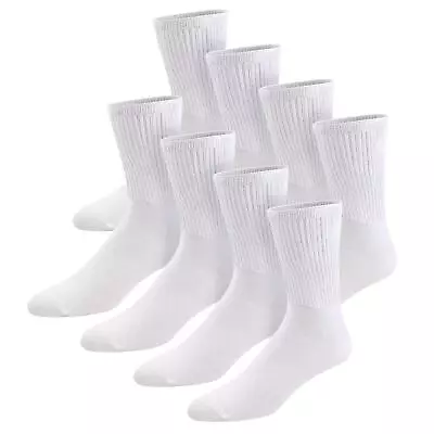 Thin Combed Cotton Diabetic Socks Loose Wide Non-Binding Low-Crew Socks (Fits • $15.99