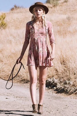 $175 • Buy Spell & The Gypsy  Rosa  Mini Dress In Blush Pink Size XL