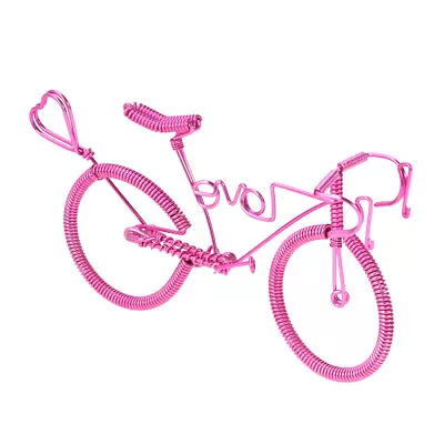 Bike Statue Miniature Bike Vintage Ornaments Wire Bike Statue Sculpture • £5.89