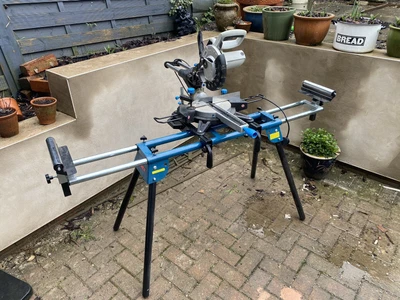 £90 • Buy Mac Allister Sliding Mitre Saw With Ferrex Stand - 240V Corded