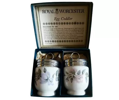 Royal Worcester Egg Coddler Flowers • £10