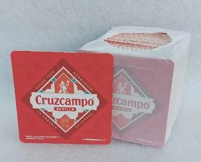 Full Pack Of Approx 100 Cruzcampo Lager Beer Mats - Drip Mats - Coasters  • £5