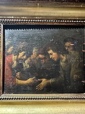 Italian ? Old Master A Very Old Painting Oil On Panel 17th Century Caravaggio? • £1