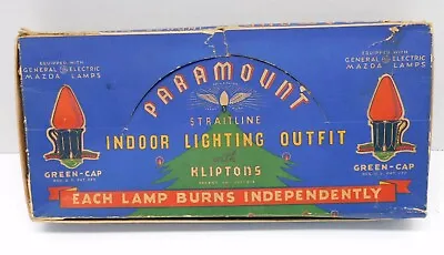 Vintage Paramount Christmas Light String In Box C7 GE Mazda Lamps Working • $19.95