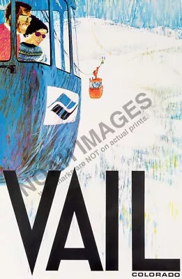 $9.95 • Buy Vail Coloroda Vintage Ski Winter Travel 16x24