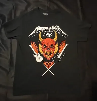 Metallica Stranger Things Hellfire Club Shirt - Size Men Medium • $14.99