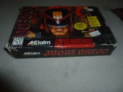 Boxed Snes Super Nintendo Game Judge Dredd Complete In Box Acclaim  • $49.99
