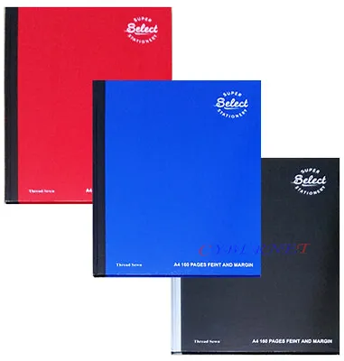 A4 A5 A6 Hardback Notebook Lined Journal Planner Book Ruled Pad Work HOME SCHOOL • £2.99