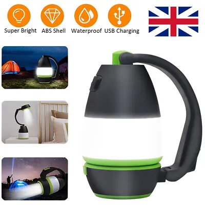 Camping Lights Ultra Bright Camping Lantern Rechargeable Adjustable Tent Lights • £6.90