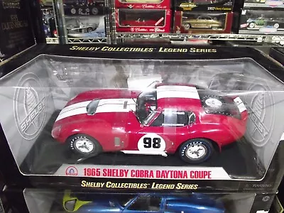 Shelby Collectibles 1/18 1965 Shelby Cobra Daytona Coupe #98 Red NIB • $8.50