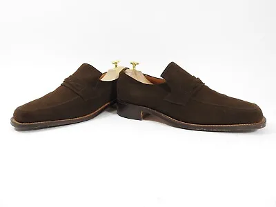 £229 • Buy Church's Cheaney Shoes Suede Penny Loafers UK 9.5 F US 10.5 EU 43.5 Worn Twice