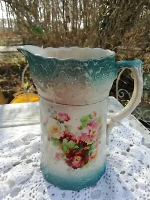 £25 • Buy Pretty Antique 19th Century Victorian Floral Jug Pitcher Vase Circa 1880