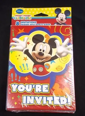 Mickey Mouse Clubhouse Party Invite Thank You Postcard Combo Pack Of 8 NEW • $3.95